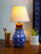 JAIPUR BLUE POTTERY TABLE LAMP WITH OUT SHADE